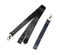 PAPER PLANE LONDON Einstein E = MC2 Ecuación Teoría de la Relatividad Matemáticas Profesor Lanyard Llavero Juego de etiquetas, Negro, 45 x 2 cm (80CM CIRCUMFERENCE), KEY TAG: 20 X 2 CM