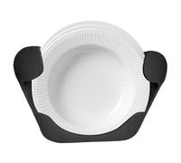 Paper Plate Holder, Under Gabinete Kitchen Storage Rack, Foam Plate Organizer for Easy Access, Durable Space Saving Design, Holder for Apartment Kitchen Dining Room Restaurant Food Stand RV