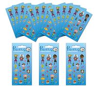 Paper Projects 01.70.24.092 Paquete de pegatinas para bolsa de fiesta piratas (18 hojas)