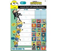 Paper Projects 01.70.30.033 Minions: The Rise of GRU Reward Incluye 56 Pegatinas Brillantes, Tabla Colorida Que se Puede Limpiar, Azul/Verde, 29,7 cm x 42 cm