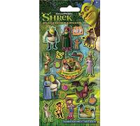 Paper Projects DreamWorks Shrek Sparkly - Pegatinas reutilizables | Producto oficial | Reutilizables en superficies no porosas, color verde