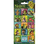 Paper Projects DreamWorks Shrek Sparkly Reward Stickers 01.70.12.055 - Calcomanías de recompensa | Producto Oficial | Reutilizables en Superficies no porosas, 19,5 cm x 9,5 cm