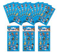 Paper Projects Paquete de calcomanías para bolsas de fiesta de Paw Patrol (18 hojas) | Perfecto para fiestas infantiles y rellenos de calcetines | Se puede utilizar para decoración y álbumes de