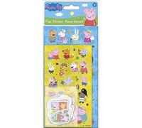Paper Projects Paquete surtido de pegatinas Peppa Pig | Incluye 3 tipos de pegatinas | Perfecto para decoración y álbumes de recortes, azul, 24,5 cm x 11 cm (01.70.31.017)
