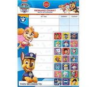Paper Projects- Paw Patrol Tabla de recompensas para Todos los días de la Patrulla Canina y 56 calcomanías Brillantes, Multicolor, 29.7cm x 42cm (01.70.30.024)