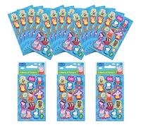 Paper Projects Peppa Pig - Paquete de calcomanías azules para bolsas de fiesta (18 hojas), perfecto para fiestas infantiles y rellenos de calcetines, se puede utilizar para decoración y álbumes de