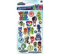 Paper Projects PJ Masks Heroes - Pegatinas reutilizables brillantes | Producto oficial | Reutilizables en superficies no porosas, color blanco