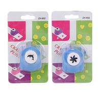 Paper Punch Shapes 2 Pack | Mini Craft Hole Puncher for