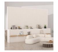 Paper Room Divider, Room Divider Folding Retractable Room Divider Paper Privacy Screen With Shelves, Modern Screen Partition Wall For Home Office Clothing Store Live Stre,White-4X1.6 M/13.12X5.25 Ft