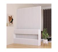 Paper Room Divider, Room Divider Indoor Paper Room Divider, Folding Privacy Screens With Storage Shelves, Functional Decorative Freestanding Partition Room Divider Wall,W,White-1.5X2M/4.92X6.56Ft
