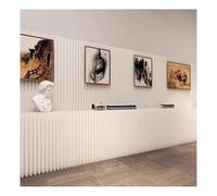 Paper Room Divider, Room Divider Indoor Room Divider Art Deco Paper Wall Partitions With Shelves,Folding Partition Privacy Screen For Office Exhibition Store Salon Room S,White-2.2X2M/7.22X6.56Ft