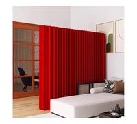 Paper Room Divider, Room Divider Red Retractable Paper Room Divider And Folding Privacy Screens Indoor Partition Separators Decorative Wall For Home Office Enterprise,Red,Red-5X1.6 M/16.4X5.25 Ft
