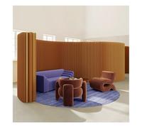 Paper Room Divider, Room Divider Reinforced Kraft Paper Room Divider Folding Privacy Screen,Shape-Flexible Decor Wall Partition For Home Office Hotel Room Separator,Brown,Brown-4X2.4 M/13.12X7.87 Ft