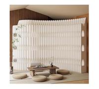 Paper Room Divider, Room Divider Retractable Room Divider And Folding Privacy Screen,Freestanding Kraft Paper Decorative Wall Partition Display Rack, Home Office Furnitur,White-2.5X1.8 M/8.2X5.9 Ft