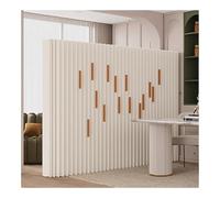 Paper Room Divider, Room Divider Retractable Room Divider Folding Privacy Screen, Home Office Studio Kraft Paper Wall Room Partition Separers, Easy To Put Portable Backgr,White-2X1.8 M/6.56X5.9 Ft