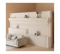 Paper Room Divider, Room Divider Retractable Room Dividers And Folding Privacy Screens With Storage Shelves,Indoor Portable Paper Wall Partition For Room Separation For D,White-4X2.4 M/13.12X7.87 Ft