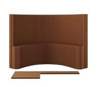 Paper Room Divider, Room Divider Retractable Room Dividers Folding Privacy Screens Partitions With Shelves, Tall 1.5-2.4M Width 2-7M Modern Decoration Paper Wall Partitio,Brown-7X1.8 M/22.97X5.9 Ft