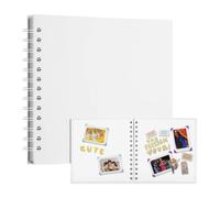 Paper Scrapbook Album - 8x8 Inch Hardcover | Photo Album Wedding, & Memories | Easy-Open Ring Binder, Includes Drawing Materials Personalization, Perfect For Birthdays & Special Occasions