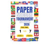 PAPER SOCCER and Tournament Notebook 2026: FOOTBALL World Champion TOURNAMENT GAMEBOOK