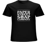 Paper Street Soap Co Fight Club Logo tee Shirt Mens Shipping T-Shirt Graphic Unisex Tops Black 3XL