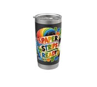 PAPER STRIPS READY Quilling Papel Rizos Vaso térmico de acero inoxidable de doble pared