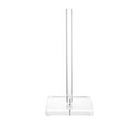 Paper Towel Holder - Acrylic Tissue Roll Organizer, Clear Countertop Dispenser, Transparent Composition, Effortless Roll Replacement, Home Vanity Storage, Perfect for Toilet Organization