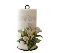 Paper Towel Holder, Tissue Roll Storage Rack, Counter Paper Towel, Holder with 2D, Flower Pattern For, Home Apartment Hand, Wash Area Sink, Bar Pantry Garage, Restaurant Cafe Hotel