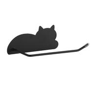 Paper Towel Rack, Paper Roll Holder, Wall Mount Organizer with Cat Design, 7.87x3.94x2.76 inch Functional Decor, Tissue Storage Shelf for Guest House, Travel, Fridge