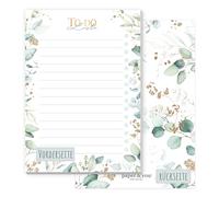 paper&you® A6 TO-DO bloque de notas [Blattgold] con 50 hojas desprendibles - planificador diario, organizador - respetuoso con el medio ambiente y sostenible