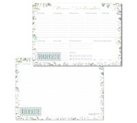 paper&you® bloc de planificación semanal A5 [Hoja de oro] 50 páginas incl. bloc de notas en el reverso - respetuoso con el clima y sostenible