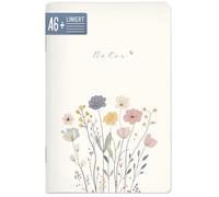paper&you® cuaderno A6+ con líneas "Flower Joy" de 64 páginas, tapas blandas, pequeño diario con líneas - sostenible & respetuoso con el clima