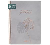 paper&you® Dotted Journal punteado A5 con encuadernación en espiral "Create yourself" 160 páginas, cuaderno con puntos - sostenible y respetuoso con el clima