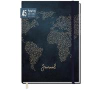 paper&you® JournalA5 dotted - Cuaderno con puntos "Travel the World"