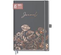 paper&you® Premium Dotted Journal punteado [Poppy] cuaderno A5 a puntos - 188 páginas de papel grueso - banda elástica, soporte para bolígrafo - sostenible y respetuoso con el clima
