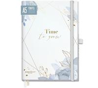 paper&you® Premium Dotted Journal punteado [Time to Grow] cuaderno A5 a puntos - 188 páginas de papel grueso - banda elástica, soporte para bolígrafo - sostenible y respetuoso con el clima
