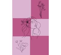 Paperback design with Elegant Feminine Line Art and Floral Accents: A 6x9 Lined Notebook Journal - Perfect for Writing, Journaling, or Gifting