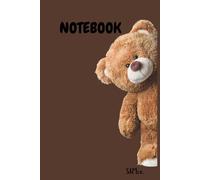 Paperback Journal Notebook: Brown, Cute Bear Theme Lined Notebook