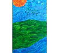 Paperback Notebook with Van Gogh Inspired Cover - Lined A5 with Abstract Landscape Art - 160 Pages - Artistic Cover for Writers & Dreamers
