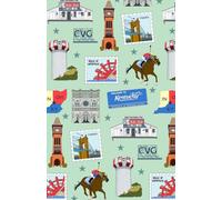 Paperback soft cover notepad notebook journal with Florence, Covington & Burlington of Northern Kentucky KY, Indiana IN, Cincinnati Ohio OH in green, 150 lined pages