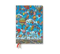 Paperblanks 2026 Balloon Festival Pierre the Maze Detective 12-Month Planner Flexis MIDI Day-At-A-Time Elastic Band 432 Pg 80 GSM