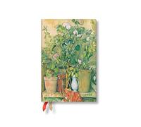 Paperblanks 2026 Cezanne's Terracotta Pots and Flowers Cezanne's Terracotta Pots and Flowers 12-Month Planner Mini Horizontal Elastic Band 160 Pg 100 GSM