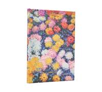 Paperblanks | 2026 Crisantemos de Monet | Crisantemos de Monet | 13 Meses | Midi | Apaisado | Cierre con Banda Elástica | 160 Pg | 100 GSM