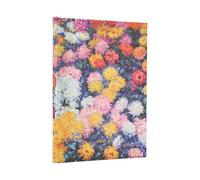 Paperblanks | 2026 Crisantemos de Monet | Crisantemos de Monet | 18 Meses | Midi | Apaisado | Cierre con Banda Elástica | 208 Pg | 80 GSM