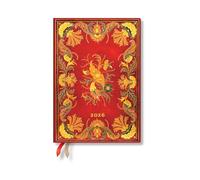 Paperblanks 2026 Fiammetta Fiammetta 12-Month Planner MIDI Horizontal Elastic Band 160 Pg 100 GSM