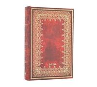 Paperblanks | 2026 Gold | Klapp-Version aus Faux-Leather | Calendario 12 Monat | Mini | Tagesüberblick | Elastikband-Verschluss | 416 Pg | 80 GSM