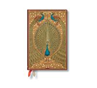 Paperblanks 2026 Hafiz's Peacocks Sangorski & Sutcliffe 12-Month Planner Mini Day-At-A-Time Elastic Band 416 Pg 80 GSM