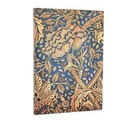 Paperblanks | 2026 Morris Windstoß | William Morris | Calendario 12 Monat Flexi | Midi | Horizontal | Banda elástica-Verschluss | 176 Pg | 100 GSM