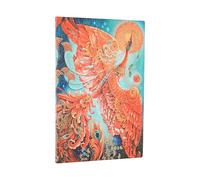 Paperblanks | 2026 Pájaro de Fuego | Aves de la Felicidad | 12 Meses Flexis | Maxi | Apaisado | Cierre con Banda Elástica | 176 Pg | 100 GSM