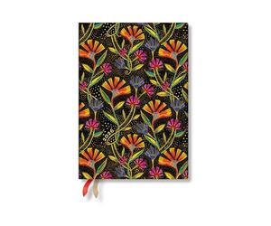 Paperblanks 2026 Wild Flowers Playful Creations 12-Month Planner Flexis MIDI Day-At-A-Time Elastic Band 432 Pg 80 GSM