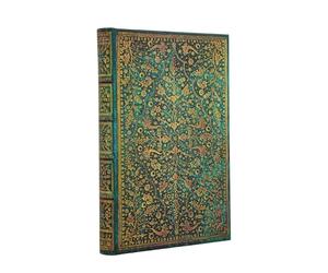 Paperblanks | 2027 Flor Esmeralda | Gracia de la Naturaleza | 18 Meses | Mini | Horizontal | Cierre con Banda Elástica | 224 Pg | 80 GSM